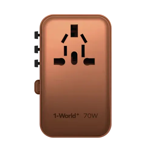 Bộ sạc du lịch MOMAX UA18UK GaN 3 cổng 1-World+ có cáp USB-C tích hợp 70W - Hình ảnh 14