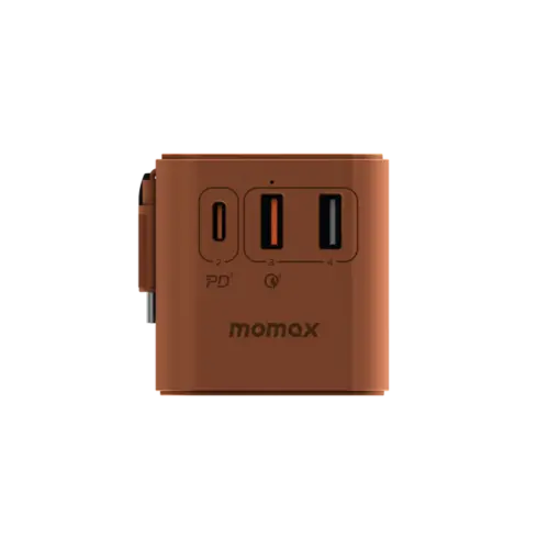 Bộ sạc du lịch MOMAX UA18UK GaN 3 cổng 1-World+ có cáp USB-C tích hợp 70W - Hình ảnh 18