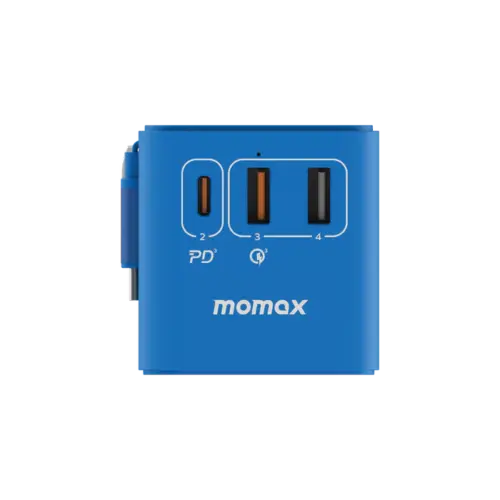 Bộ sạc du lịch MOMAX UA18UK GaN 3 cổng 1-World+ có cáp USB-C tích hợp 70W - Hình ảnh 29