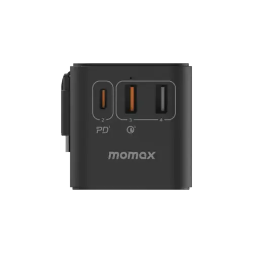 Bộ sạc du lịch MOMAX UA18UK GaN 3 cổng 1-World+ có cáp USB-C tích hợp 70W - Hình ảnh 6