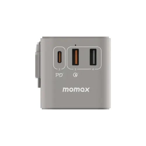 Bộ sạc du lịch MOMAX UA18UK GaN 3 cổng 1-World+ có cáp USB-C tích hợp 70W - Hình ảnh 12