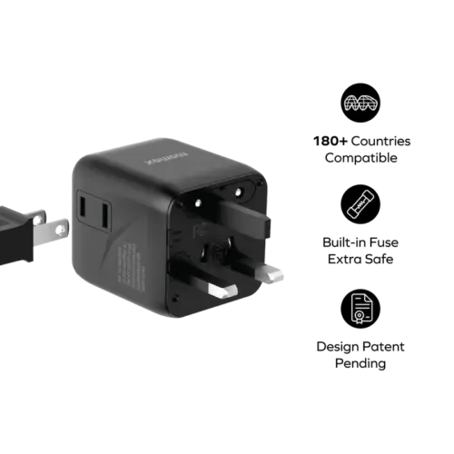 Bộ sạc du lịch MOMAX UA19 đa năng 1-World có AC kép - Hình ảnh 3