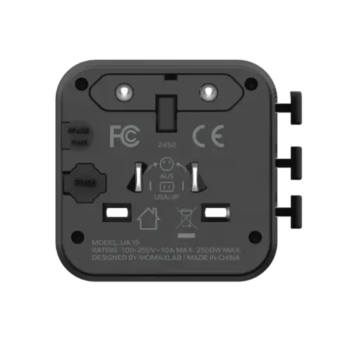 Bộ sạc du lịch MOMAX UA19 đa năng 1-World có AC kép - Hình ảnh 4