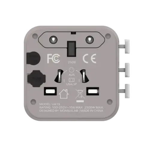 Bộ sạc du lịch MOMAX UA19 đa năng 1-World có AC kép - Hình ảnh 14