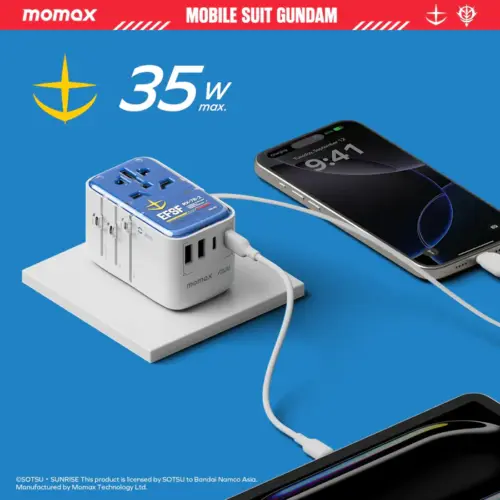 Bộ sạc du lịch MOMAX UA21UKG 4 cổng 1-World+ Flow có cáp USB-C tích hợp 35W - Phiên bản giới hạn - Hình ảnh 5