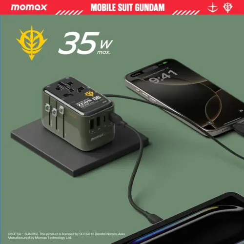 Bộ sạc du lịch MOMAX UA21UKG 4 cổng 1-World+ Flow có cáp USB-C tích hợp 35W - Phiên bản giới hạn - Hình ảnh 22