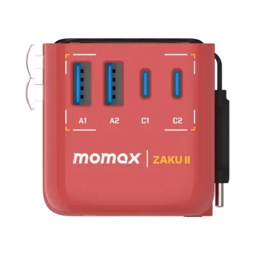 Bộ sạc du lịch MOMAX UA21UKG 4 cổng 1-World+ Flow có cáp USB-C tích hợp 35W - Phiên bản giới hạn - Hình ảnh 14
