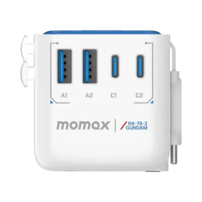 Bộ sạc du lịch MOMAX UA21UKG 4 cổng 1-World+ Flow có cáp USB-C tích hợp 35W - Phiên bản giới hạn - Khám phá thế giới không lo hết pin với <strong>Bộ sạc du lịch đa năng MOMAX UA21UKG 4 cổng 1-World+ Flow có cáp USB-C tích hợp 35W - Phiên bản giới hạn</strong>. Tích hợp sẵn các loại chân cắm cho hơn 200 quốc gia, bộ sạc <strong>MOMAX UA21UKG</strong> mang đến tổng công suất 35W đáng tin cậy. Với 4 cổng sạc (2 USB-C & 2 USB-A) và đặc biệt là cáp USB-C tích hợp sẵn tiện lợi, bạn có thể nạp năng lượng đồng thời cho mọi thiết bị mà không cần mang theo dây rời. Thiết kế nhỏ gọn, an toàn và vẻ ngoài độc đáo của phiên bản giới hạn. <strong>MOMAX UA21UKG</strong> là giải pháp năng lượng "tất cả trong một", đáng tin cậy cho mọi hành trình của bạn.