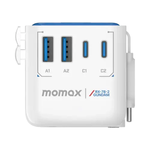 Bộ sạc du lịch MOMAX UA21UKG 4 cổng 1-World+ Flow có cáp USB-C tích hợp 35W - Phiên bản giới hạn - Hình ảnh 6