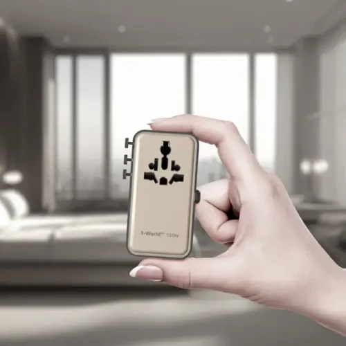 Bộ sạc du lịch MOMAX UA25 mini GaN 4 cổng 1-World²⁺ có cáp thu vào tích hợp 100W với AC kép - Hình ảnh 14