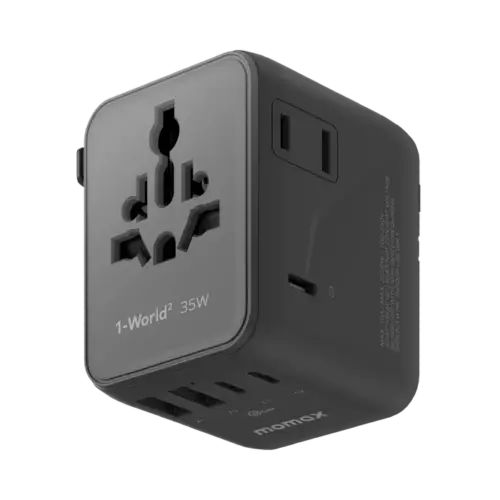 Bộ sạc du lịch MOMAX UA27 mini GaN 5 cổng 1-World² 35W với AC kép - Hình ảnh 12
