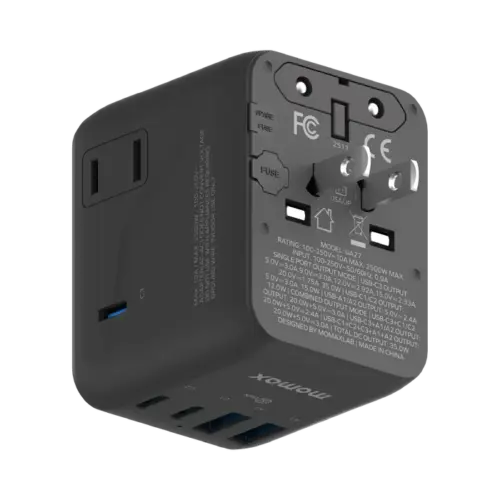 Bộ sạc du lịch MOMAX UA27 mini GaN 5 cổng 1-World² 35W với AC kép - Hình ảnh 10