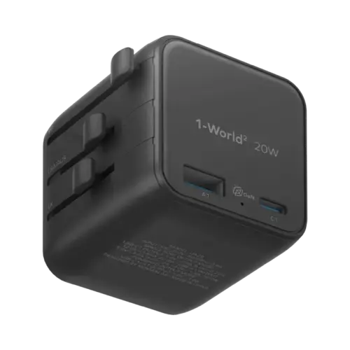 Bộ sạc du lịch MOMAX UA29 GaN 2 cổng USB-A và USB-C 20W 1-World² - Hình ảnh 9