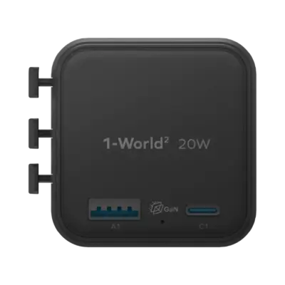 Bộ sạc du lịch MOMAX UA29 GaN 2 cổng USB-A và USB-C 20W 1-World² - Đừng để khác biệt về ổ cắm làm gián đoạn những chuyến phiêu lưu của bạn! <strong>Bộ sạc du lịch MOMAX UA29 GaN 2 cổng USB-A và USB-C 20W 1-World²</strong> là người bạn đồng hành hoàn hảo cho mọi điểm đến. Với khả năng tương thích hơn 200 quốc gia nhờ các chân cắm tích hợp thông minh, bộ sạc <strong>MOMAX UA29</strong> mang đến tổng công suất 20W đáng tin cậy nhờ công nghệ GaN tiên tiến. Với 2 cổng sạc (1 USB-C PD & 1 USB-A QC), bạn có thể nạp năng lượng cho điện thoại, máy tính bảng cùng lúc. Nhỏ gọn, an toàn và cực kỳ đa năng. <strong>MOMAX UA29</strong> - Giải pháp năng lượng thiết yếu cho mọi hành trình, giữ thiết bị của bạn luôn sẵn sàng hoạt động ở bất kỳ đâu trên thế giới.