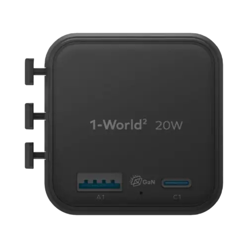 Bộ sạc du lịch MOMAX UA29 GaN 2 cổng USB-A và USB-C 20W 1-World² - Hình ảnh 8