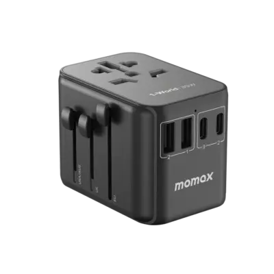Bộ sạc du lịch MOMAX UA9UK 5 cổng 1-World 35W - Du lịch khắp thế giới một cách dễ dàng và tiện lợi với <strong>Bộ sạc du lịch MOMAX UA9UK 5 cổng 1-World 35W tương thích hơn 200 quốc gia</strong>. Tích hợp sẵn các loại chân cắm cho hơn 200 quốc gia, bộ sạc <strong>MOMAX UA9UK</strong> mang đến tổng công suất 35W đáng tin cậy. Với 5 cổng sạc (3 USB-C & 2 USB-A), bạn có thể nạp năng lượng đồng thời cho điện thoại, máy tính bảng và nhiều thiết bị khác. Nhỏ gọn, an toàn và cực kỳ đa năng. <strong>MOMAX UA9UK</strong> là người bạn đồng hành lý tưởng cho mọi chuyến đi, đơn giản hóa hành lý và giữ thiết bị của bạn luôn sẵn sàng hoạt động trên khắp thế giới.