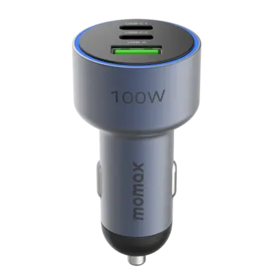 Bộ sạc ô tô MOMAX UC17E 3 cổng MoVe 100W - Biến mỗi chuyến đi bằng ô tô thành cơ hội nạp đầy năng lượng cho mọi thiết bị với <strong>Bộ sạc ô tô MOMAX UC17E 3 cổng MoVe 100W</strong>. Sức mạnh sạc siêu tốc 100W (thường hỗ trợ PD) đủ sức nạp năng lượng hiệu quả cho cả laptop mỏng nhẹ, tablet và smartphone. Với 3 cổng sạc đa dạng (thường là USB-C PD & USB-A QC), bạn có thể sạc đồng thời ba thiết bị. Thiết kế nhỏ gọn, cắm chắc chắn vào ổ tẩu thuốc, bền bỉ và an toàn. <strong>MOMAX UC17E</strong> là trạm năng lượng di động lý tưởng, đảm bảo bạn và người đồng hành luôn kết nối trên mọi nẻo đường.