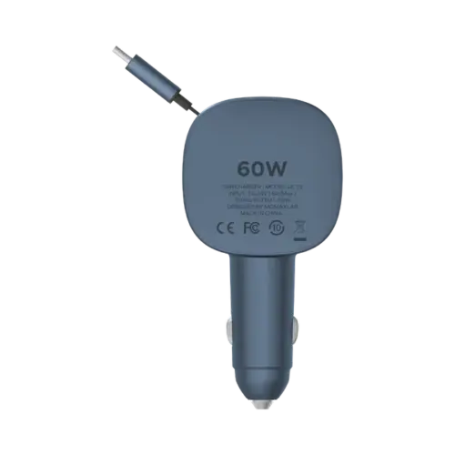 Bộ sạc ô tô MOMAX UC19E 1-Move⁺ 2 cổng có cáp thu vào tích hợp 60W - Hình ảnh 7