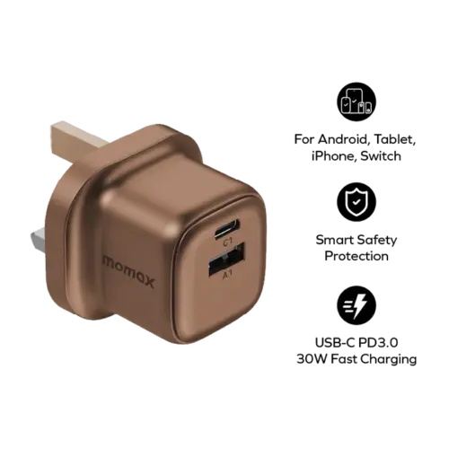 Bộ sạc MOMAX UM71UKL2 GaN 2 cổng 1-Charge 30W - Hình ảnh 7