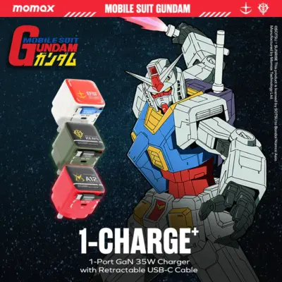 Bộ sạc MOMAX UM72UKGD GaN 1-Charge+ 1 cổng có cáp USB-C tích hợp 35W - Phiên bản giới hạn - Sạc nhanh, tiện lợi và phong cách với <strong>Bộ sạc MOMAX UM72UKGD GaN 1-Charge+ 1 cổng có cáp USB-C tích hợp 35W - Phiên bản giới hạn</strong>. Công nghệ GaN giúp bộ sạc <strong>MOMAX UM72UKGD</strong> cực kỳ nhỏ gọn dù mang công suất 35W mạnh mẽ. Với 1 cổng USB-C PD/QC và đặc biệt là cáp USB-C tích hợp sẵn tiện lợi, bạn có thể nạp năng lượng cho điện thoại, máy tính bảng và laptop mỏng nhẹ mà không cần mang theo dây rời. An toàn, hiệu quả và vẻ ngoài độc đáo của phiên bản giới hạn. <strong>MOMAX UM72UKGD</strong> là người bạn đồng hành năng lượng lý tưởng cho cuộc sống di động.