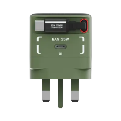 Bộ sạc MOMAX UM72UKGD GaN 1-Charge+ 1 cổng có cáp USB-C tích hợp 35W - Phiên bản giới hạn - Sạc nhanh, tiện lợi và phong cách với <strong>Bộ sạc MOMAX UM72UKGD GaN 1-Charge+ 1 cổng có cáp USB-C tích hợp 35W - Phiên bản giới hạn</strong>. Công nghệ GaN giúp bộ sạc <strong>MOMAX UM72UKGD</strong> cực kỳ nhỏ gọn dù mang công suất 35W mạnh mẽ. Với 1 cổng USB-C PD/QC và đặc biệt là cáp USB-C tích hợp sẵn tiện lợi, bạn có thể nạp năng lượng cho điện thoại, máy tính bảng và laptop mỏng nhẹ mà không cần mang theo dây rời. An toàn, hiệu quả và vẻ ngoài độc đáo của phiên bản giới hạn. <strong>MOMAX UM72UKGD</strong> là người bạn đồng hành năng lượng lý tưởng cho cuộc sống di động.