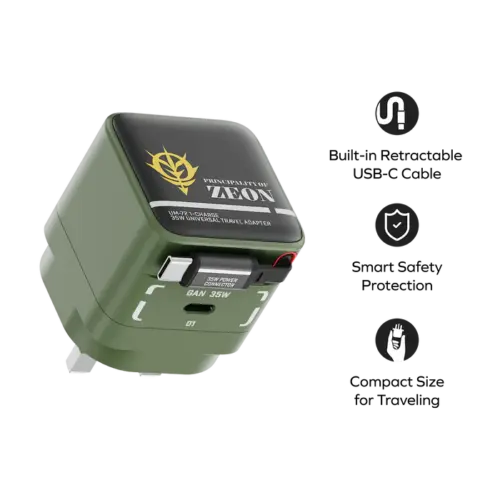 Bộ sạc MOMAX UM72UKGD GaN 1-Charge+ 1 cổng có cáp USB-C tích hợp 35W - Phiên bản giới hạn - Hình ảnh 16