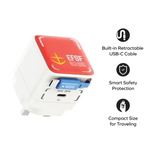 Bộ sạc MOMAX UM72UKGD GaN 1-Charge+ 1 cổng có cáp USB-C tích hợp 35W - Phiên bản giới hạn - Hình ảnh 9