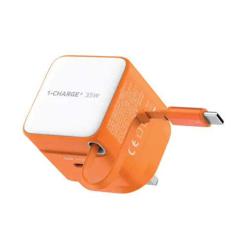 Bộ sạc MOMAX UM72UK GaN 1-Charge+ 1 cổng có cáp USB-C tích hợp 35W - Hình ảnh 4