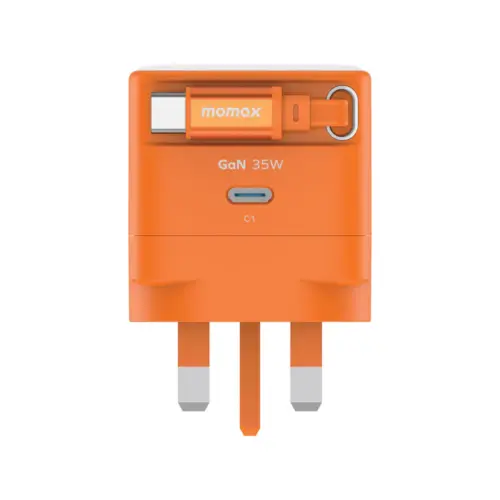 Bộ sạc MOMAX UM72UK GaN 1-Charge+ 1 cổng có cáp USB-C tích hợp 35W - Hình ảnh 2