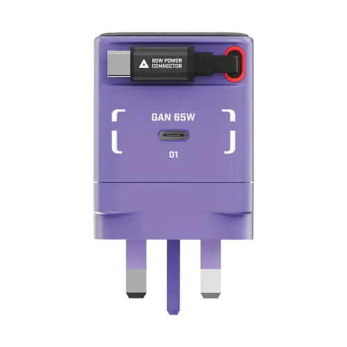 Bộ sạc MOMAX UM76UKGDU GaN 1-Charge+ 1 cổng có cáp USB-C tích hợp 65W - Phiên bản giới hạn - Hình ảnh 3