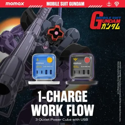 Bộ sạc MOMAX US20UKGD 1-Charge Work Flow 3-Outlet GaN Power Cube 30W có cổng USB - Phiên bản giới hạn - Biến một ổ cắm tường duy nhất thành trạm năng lượng nhỏ gọn và đa năng với <strong>Bộ sạc MOMAX US20UKGD Charge Work Flow 3-Outlet GaN Power Cube 30W có cổng USB - Phiên bản giới hạn</strong>. Với thiết kế hình khối độc đáo và nhỏ gọn, bộ sạc <strong>MOMAX US20UKGD</strong> trang bị 3 ổ cắm AC tiêu chuẩn (chuẩn UKW) và các cổng sạc USB (thường USB-C PD và USB-A QC) với tổng công suất 30W nhờ công nghệ GaN. Nạp năng lượng đồng thời cho điện thoại, máy tính bảng và nhiều thiết bị khác. An toàn, hiệu quả và tối ưu hóa không gian. Phiên bản giới hạn mang đến vẻ ngoài độc đáo. <strong>MOMAX US20UKGD</strong> là giải pháp năng lượng tiện lợi cho gia đình, văn phòng hoặc du lịch.