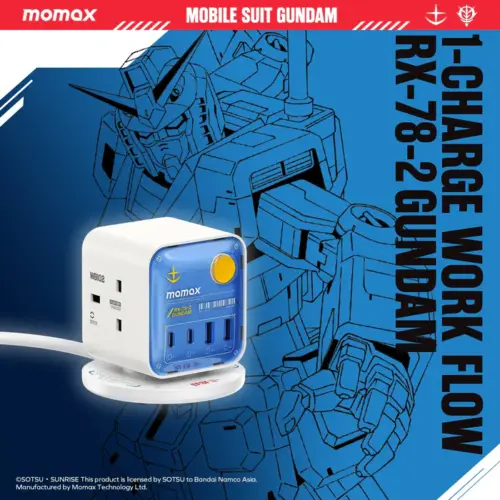 Bộ sạc MOMAX US20UKGD 1-Charge Work Flow 3-Outlet GaN Power Cube 30W có cổng USB - Phiên bản giới hạn - Hình ảnh 5