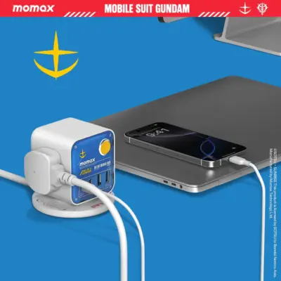 Bộ sạc MOMAX US20UKGD 1-Charge Work Flow 3-Outlet GaN Power Cube 30W có cổng USB - Phiên bản giới hạn - Biến một ổ cắm tường duy nhất thành trạm năng lượng nhỏ gọn và đa năng với <strong>Bộ sạc MOMAX US20UKGD Charge Work Flow 3-Outlet GaN Power Cube 30W có cổng USB - Phiên bản giới hạn</strong>. Với thiết kế hình khối độc đáo và nhỏ gọn, bộ sạc <strong>MOMAX US20UKGD</strong> trang bị 3 ổ cắm AC tiêu chuẩn (chuẩn UKW) và các cổng sạc USB (thường USB-C PD và USB-A QC) với tổng công suất 30W nhờ công nghệ GaN. Nạp năng lượng đồng thời cho điện thoại, máy tính bảng và nhiều thiết bị khác. An toàn, hiệu quả và tối ưu hóa không gian. Phiên bản giới hạn mang đến vẻ ngoài độc đáo. <strong>MOMAX US20UKGD</strong> là giải pháp năng lượng tiện lợi cho gia đình, văn phòng hoặc du lịch.