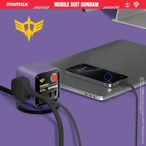 Bộ sạc MOMAX US20UKGD 1-Charge Work Flow 3-Outlet GaN Power Cube 30W có cổng USB - Phiên bản giới hạn - Hình ảnh 2