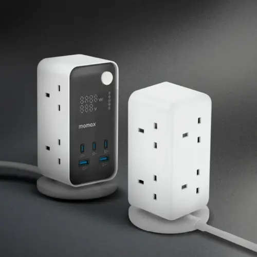 Bộ sạc MOMAX US21UKW Flow 6-Outlet GaN Power Tower 35W với Cổng USB - Hình ảnh 6