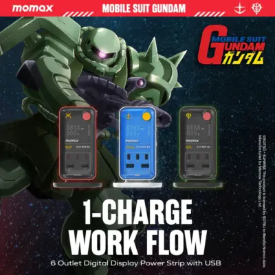 Bộ sạc MOMAX US21UKGD Charge Work Flow 6-Outlet GaN Power Tower 35W có cổng USB - Phiên bản giới hạn - Đơn giản hóa bàn làm việc và thêm phong cách với <strong>Bộ sạc MOMAX US21UKGD Charge Work Flow 6-Outlet GaN Power Tower 35W có cổng USB - Phiên bản giới hạn</strong>. Thiết kế Power Tower độc đáo với 6 ổ cắm AC và các cổng USB tiện lợi (tổng 35W), sạc gọn gàng nhiều thiết bị cùng lúc. Công nghệ GaN giúp thiết bị này nhỏ gọn đáng ngạc nhiên. Phiên bản giới hạn mang vẻ ngoài độc đáo, thể hiện cá tính. <strong>MOMAX US21UKGD</strong> là trạm năng lượng hoàn hảo cho không gian làm việc hiện đại và cá tính, giải quyết mọi vấn đề về dây cáp và ổ cắm rườm rà.