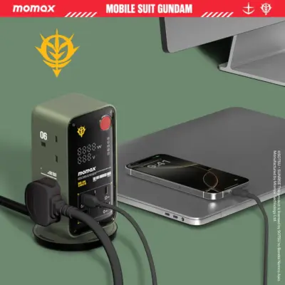 Bộ sạc MOMAX US21UKGD Charge Work Flow 6-Outlet GaN Power Tower 35W có cổng USB - Phiên bản giới hạn - Đơn giản hóa bàn làm việc và thêm phong cách với <strong>Bộ sạc MOMAX US21UKGD Charge Work Flow 6-Outlet GaN Power Tower 35W có cổng USB - Phiên bản giới hạn</strong>. Thiết kế Power Tower độc đáo với 6 ổ cắm AC và các cổng USB tiện lợi (tổng 35W), sạc gọn gàng nhiều thiết bị cùng lúc. Công nghệ GaN giúp thiết bị này nhỏ gọn đáng ngạc nhiên. Phiên bản giới hạn mang vẻ ngoài độc đáo, thể hiện cá tính. <strong>MOMAX US21UKGD</strong> là trạm năng lượng hoàn hảo cho không gian làm việc hiện đại và cá tính, giải quyết mọi vấn đề về dây cáp và ổ cắm rườm rà.