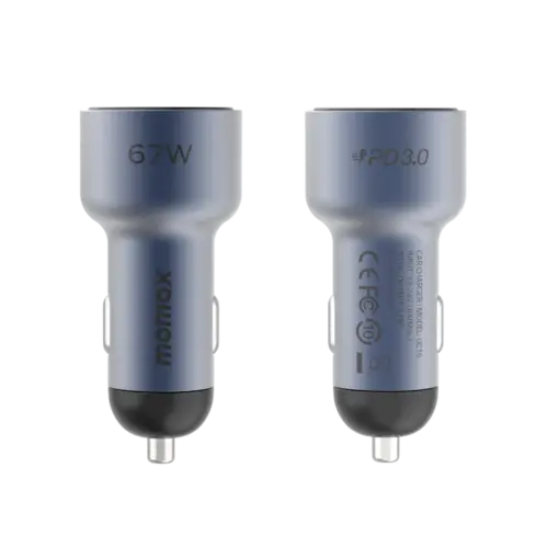 Bộ sạc ô tô MOMAX UC16GS hai cổng MoVe 67W kèm cáp sạc - Hình ảnh 3