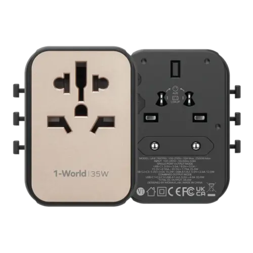 Bộ sạc du lịch MOMAX UA9UK 5 cổng 1-World 35W - Hình ảnh 10