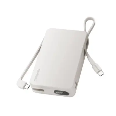 Pin dự phòng MOMAX IP139 Power Vital+ 20000mAh kèm 2 cáp USB-C tích hợp - Sở hữu nguồn năng lượng di động mạnh mẽ và cực kỳ tiện lợi với <strong>Pin dự phòng MOMAX IP139 Power Vital+ 20000mAh kèm 2 cáp USB-C tích hợp - Phiên bản giới hạn</strong>. Dung lượng 20000mAh khủng cung cấp năng lượng dồi dào, sạc đầy nhiều lần cho điện thoại, máy tính bảng và laptop nhỏ. Tính năng đột phá là 2 cáp USB-C tích hợp sẵn ngay trên thân pin, giải quyết triệt để nỗi lo quên cáp. Hỗ trợ sạc nhanh đa dạng qua các cổng. Thiết kế nhỏ gọn (so với dung lượng) và độc đáo của phiên bản giới hạn làm cho <strong>MOMAX IP139 Power Vital+ 20000mAh</strong> trở thành người bạn đồng hành năng lượng không thể thiếu.