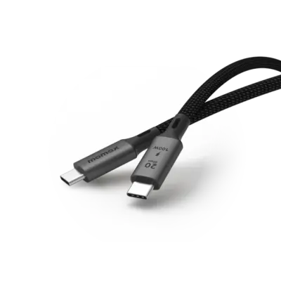 Cáp sạc bện nylon MOMAX DC31 Elite USB-C sang USB-C 100W USB 3.2 Gen 2x2