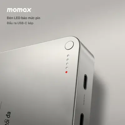 Pin Dự Phòng MOMAX IP133 Q.Mag X2 20000mAh - Gen 2 - <p style="text-align: left;">Trải nghiệm nguồn năng lượng không giới hạn với <strong>MOMAX IP133 Q.Mag X2 20000mAh</strong> - Gen 2, giải pháp sạc dự phòng tối thượng dành cho người dùng chuyên nghiệp và những ai thường xuyên di chuyển. Với dung lượng cực lớn 20000mAh, viên pin này đủ sức cung cấp năng lượng cho các thiết bị của bạn trong nhiều ngày liền. Công nghệ sạc không dây từ tính tương thích MagSafe giúp việc sạc iPhone trở nên gọn gàng và chắc chắn hơn bao giờ hết. Hỗ trợ sạc nhanh đa nền tảng với công suất 20W PD qua cổng USB-C, <strong>MOMAX IP133 Q.Mag X2 20000mAh</strong> đảm bảo nạp đầy năng lượng cho thiết bị trong thời gian ngắn nhất. Chân đế gập tích hợp thông minh biến nó thành giá đỡ tiện lợi, hoàn hảo cho mọi nhu cầu giải trí và làm việc.</p>