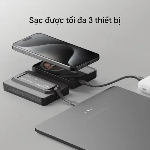 Pin dự phòng không dây từ tính MOMAX IP132 Power X Pro+ 10000mAh có cáp USB-C tích hợp - Hình ảnh 10