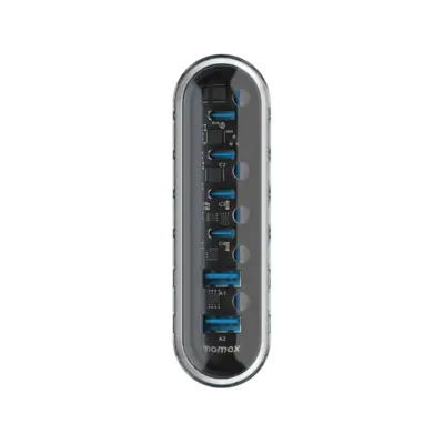 Bộ sạc MOMAX UM55 GaN 6 cổng 120W - Đơn giản hóa không gian làm việc và sạc tất cả thiết bị cùng lúc với <strong>Bộ sạc MOMAX UM55 GaN 6 cổng 120W</strong>. Sử dụng công nghệ GaN tiên tiến, bộ sạc <strong>MOMAX UM55</strong> mang đến tổng công suất 120W mạnh mẽ trong một thiết kế nhỏ gọn đáng ngạc nhiên. Với 6 cổng sạc đa dạng (thường là USB-C PD & USB-A QC), bạn có thể sạc nhanh đồng thời laptop, tablet, smartphone và nhiều phụ kiện khác. An toàn, hiệu quả và cực kỳ tiện lợi. <strong>MOMAX UM55</strong> là trung tâm năng lượng lý tưởng cho bàn làm việc hiện đại, giúp bạn luôn kết nối và làm việc hiệu quả.