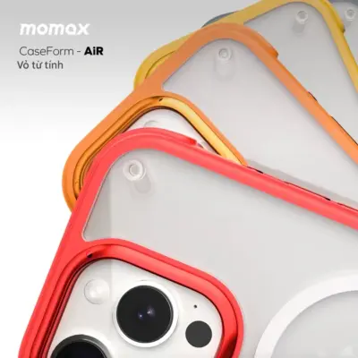 Ốp lưng chống sốc MOMAX MUAP24 CaseForm Air iPhone 16 có MagSafe - Bảo vệ chiếc iPhone 16 yêu quý của bạn với <strong>ốp lưng chống sốc MOMAX MUAP24</strong> CaseForm Air. Sự kết hợp hoàn hảo giữa khả năng chống sốc vượt trội và thiết kế siêu mỏng, nhẹ. <strong>MOMAX MUAP24</strong> tích hợp vòng từ MagSafe mạnh mẽ, đảm bảo căn chỉnh hoàn hảo cho sạc không dây 15W và các phụ kiện MagSafe khác. Chất liệu cao cấp, chống ố vàng hiệu quả, giữ cho vẻ đẹp nguyên bản của iPhone 16. Viền nâng cao bảo vệ màn hình và camera. <strong>Ốp lưng MOMAX MUAP24</strong> là lựa chọn lý tưởng để bảo vệ thiết bị của bạn một cách an toàn và tiện lợi.