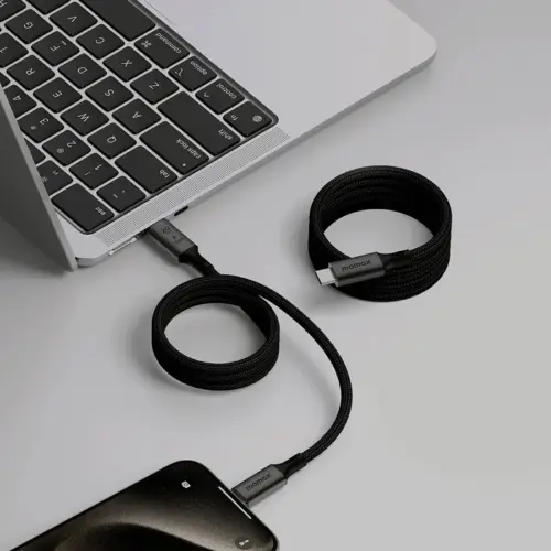 Cáp tư tính MOMAX DC51D Mag.Link USB-C sang USB-C 100W USB 3.2 Gen 2x2 1M - Hình ảnh 4