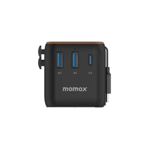 Bộ sạc du lịch MOMAX UA20UK 3 cổng 1-World+ Cáp USB-C tích hợp 25W - Hình ảnh 23