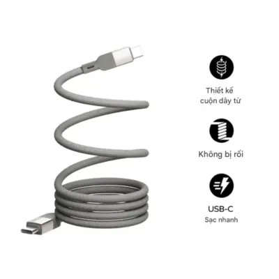 Cáp từ tính MOMAX DC35 Mag.Link USB-C sang USB-C 100W 1m - Trải nghiệm sạc thế hệ mới đầy tiện lợi với <strong>Cáp từ tính MOMAX DC35 Mag.Link USB-C sang USB-C 100W 1m</strong>. Công nghệ từ tính Mag.Link độc đáo cho phép kết nối và ngắt kết nối nhanh chóng, bảo vệ cổng sạc thiết bị khỏi hư hại. Hỗ trợ công suất sạc siêu nhanh lên đến 100W, lý tưởng để nạp năng lượng cho laptop, máy tính bảng và điện thoại một cách hiệu quả. Sợi cáp USB-C sang USB-C dài 1m bền bỉ và tiện dụng. An toàn, hiệu quả và cực kỳ phong cách, <strong>MOMAX DC35</strong> là phụ kiện không thể thiếu cho cuộc sống hiện đại. Nâng cấp trải nghiệm sạc của bạn với <strong>MOMAX DC35</strong> ngay hôm nay!