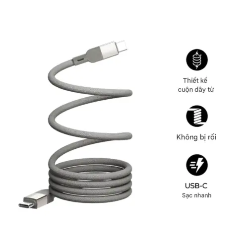 Cáp từ tính MOMAX DC35 Mag.Link USB-C sang USB-C 100W 1m - Hình ảnh 10