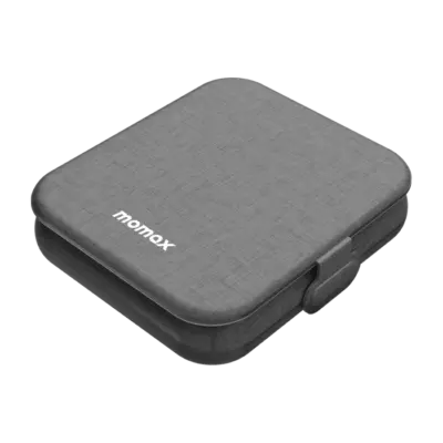 Bộ sạc không dây MOMAX UD30MFI Q.Mag Go 2 trong 1 MagSafe 15W